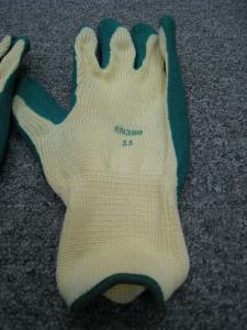Wholesale Working Latex Safety Gloves / Cotton Interlock Liner Crinkle Latex Gloves from china suppliers