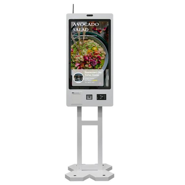 Wall Mounted Restaurant Ordering Kiosk Bank Floor Standing Financial Service