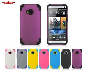Wholesale HTC M7 M8 PC+Silicone 2IN1 Cover Cases Multi Color from china suppliers