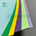 Woodfree Bristol Craft Paper Sheet Uncoated Colorful For DIY