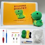 Hand Knitting Fun Cute Dinosaur Milk Cotton Crochet Kit For Beginners