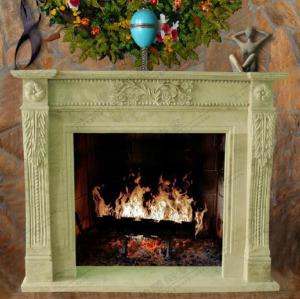 Wholesale Yellow Stone Marble Fireplace Surround from china suppliers