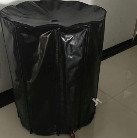 Greenhouse PVC Garden Rain Barrels , Collapsible Plastic Water Barrels 150L