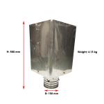 Polished 6" Single Wall 0.45mm Chimney Flue Rain Caps