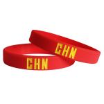 Silicone wristband , audlt silicone band with custom logo , red/ blue /green