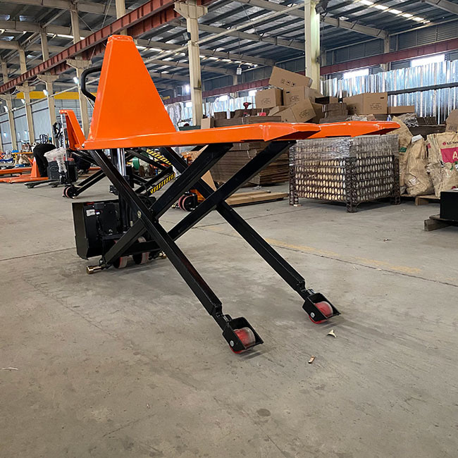31.50in Hydraulic Scissor Lift Tables 1.5 Tons Scissor Pallet Truck Fork Length 45.28in