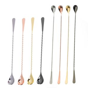 Wholesale 18/8 Stainless Steel Cocktail Spoon Bar Accessories Long Handle Bar Spoon For Bartender from china suppliers