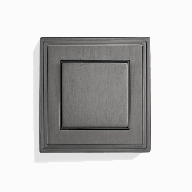 Modern Brass Switches And Sockets 86mm 90mm Easy Installation
