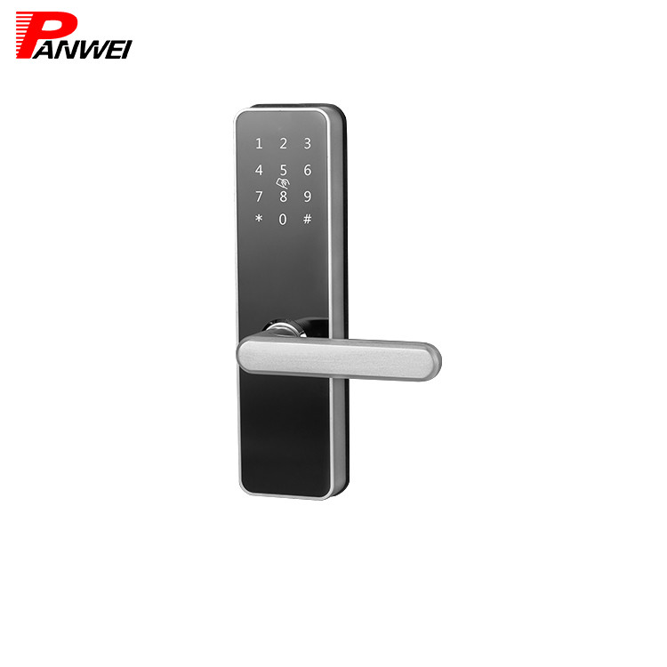 RF Mifare Card Door Lock With Code /PIN Zinc Alloy Silver Gold Anti - Tamper Trim Handle