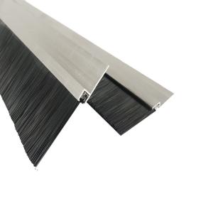 Wholesale Industrial Customized H-shape Aluminum Alloy Nylon Strip Brush For Door Bottom from china suppliers