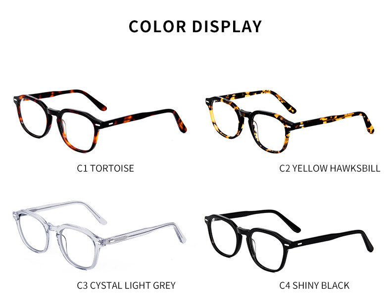 Unisex Acetate Optical Glasses Frame Ladies Men'S Ac Lens