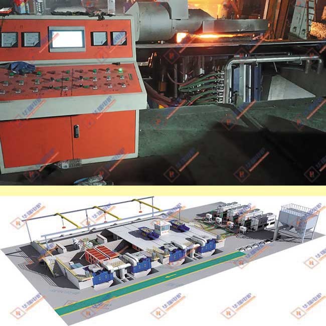 Quick Induction Melting System High Safety Medium Frequency