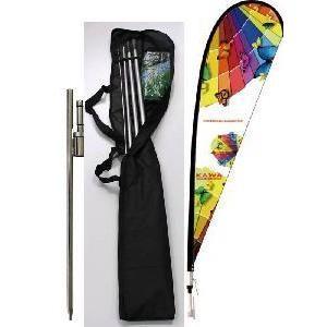Wholesale CMYK Single Sided Beach Banner Flags , 100% Polyester Sail Flag Banners from china suppliers