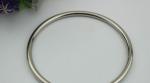 Bag Harware Nickel Color 100 MM Iron Wire Metal Welded O Rings With Nickel Free