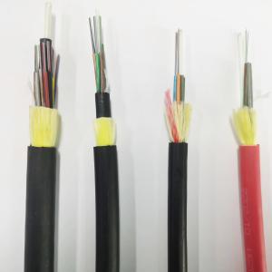 Wholesale Outdoor aerial overhead G652d fibra optica single mode adss span50 tkf 12 24 48 72 96 144 288 core fiber optic cable from china suppliers