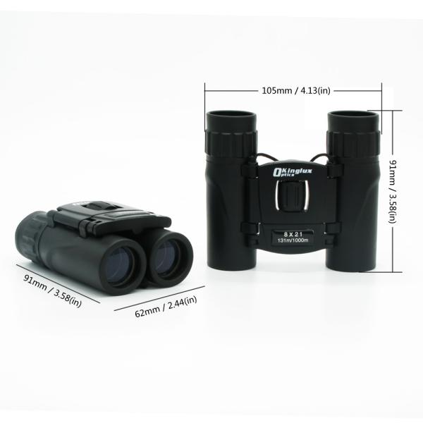 Fully Multi Coated Folding 393ft 8x21mm Roof Prism Binoculars