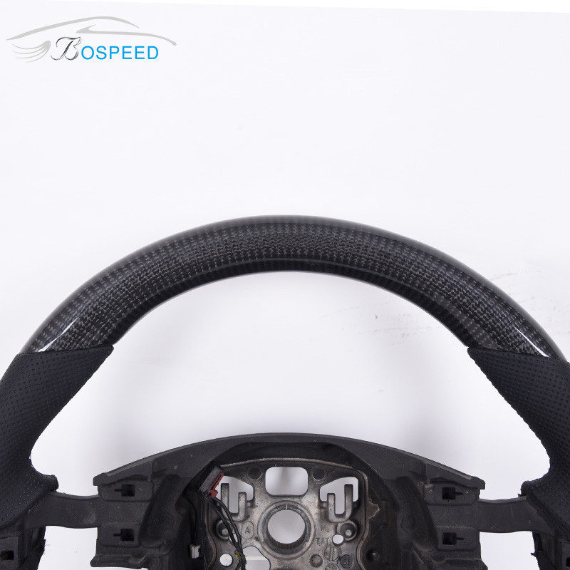 Matte Black Custom Porsche Carbon Fiber Steering Wheel 12K Twill Weave