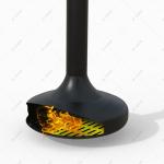 Suspended Freestanding Wood Burning Fire Pits Hanging