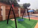 Eco Safe Wood Commercial Outdoor Play Equipment Playground Swings For Adults