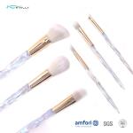 Oem Plastic Handle 10pcs Diamond Makeup Brush Set