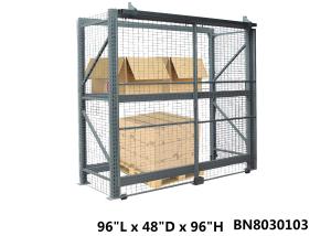 Wholesale Inventory Secure Industrial Storage Cage , Lockable Pallet Cages 48 Inch Depth from china suppliers