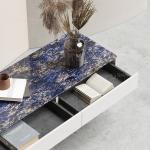 130x70x45cm SS Coffee Table Sintered Stone Top Coffee Table For Living Room