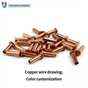 Wholesale 1mm 3/16 3/8 Inch Copper Double Cap Rivets For Leather Work Rivet Gun from china suppliers