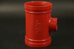 Easy Installation Grooved Tee Fittings Pressure Rating 362 PSI Grooved End