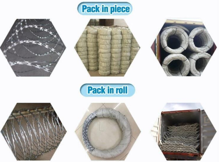 Bto-30 Galvanized Coil Diameter 450mm Concertina Barbed Tape