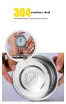 High quality vacuum bento stainless steel leakproof metal lunch box 2L black