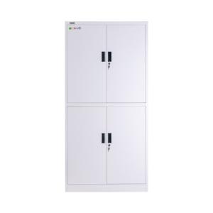 Wholesale White Metal Book Storage Cabinets Minimalist Iron KD Structure from china suppliers