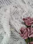White 3D Floral Lace Fabric Children Dress Fabric Crochet Lace