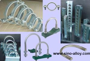 Wholesale Galvanized steel pipe clamps / flat steel pipe clamps according to DIN 3567-B from china suppliers