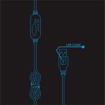 USB 3.5mm/USB Plug 2.2m 30mW Wired Gaming Headphone