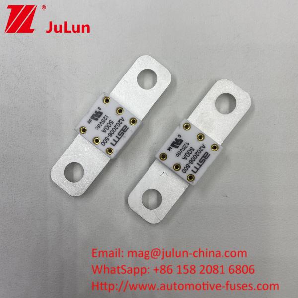 Truck 400A 125VDC Distance Between 2 Holes 50.8mm Car Battery Fuse For Elevator