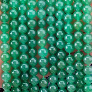 Wholesale 8MM Darker Green Aventurine Crystal Stone Smooth Round Bulk Loose Bead For Bead Jewelry Making from china suppliers