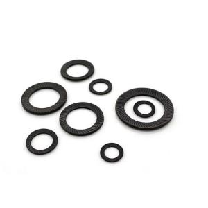 China DIN 9250 Knurling Disc Spring Washer Black Oxide Conical Spring Contact Washer For Screws on sale