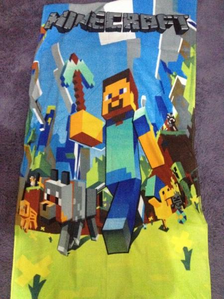 70*140cm(28''*55'')Minecraft Summer Swimming Beach Towel Bath Towel Cotton