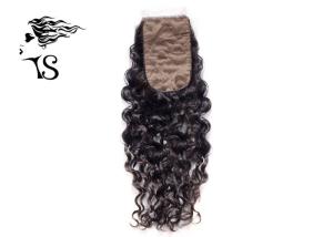 Wholesale Curly Silk Base Lace Frontal Closure Hair Toppers For Women's Thinning Hair Deep Wave from china suppliers