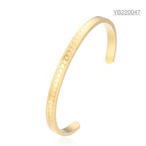 Wholesale Custom Stainless Steel Bangle Mobius Gold Ring Bracelet Mother's Day Gift from china suppliers