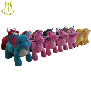 Wholesale Hansel China kids outdoor plush rocking toys animal rides electric scooter from china suppliers