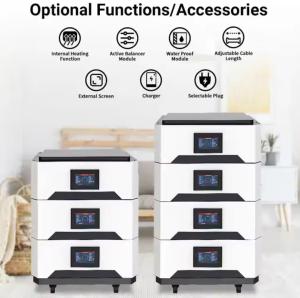 Wholesale 48V Stackable Solar Battery Pack 100Ah LiFePO4 Energy Storage Battery from china suppliers