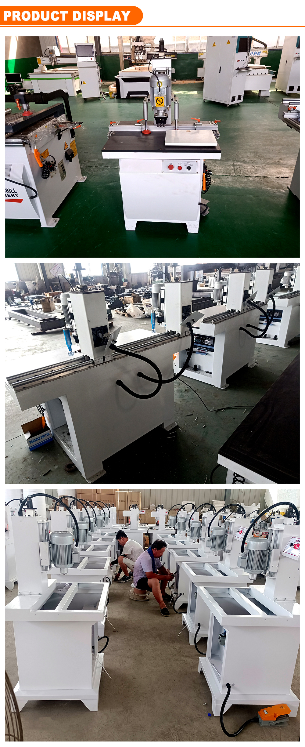 CNC Normal Single Head Dust Free Hinge Boring Machine 800x750x1550mm