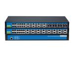 100-240VAC/DC 28 Port Gigabit Switch , Industrial Unmanaged Ethernet Switch