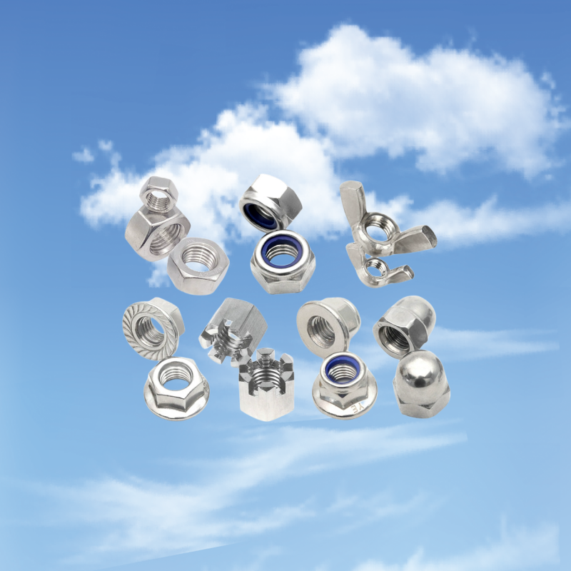 Direct Supply of Chrome Plated Finish DIN Standard 304 Stainless Steel Hex Nut for Automotive Industry
