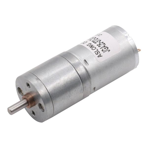 ASLONG Small Motor JGA25-370 6/12/24 V 7.5-1931RPPM Pure Metal DC Brushed