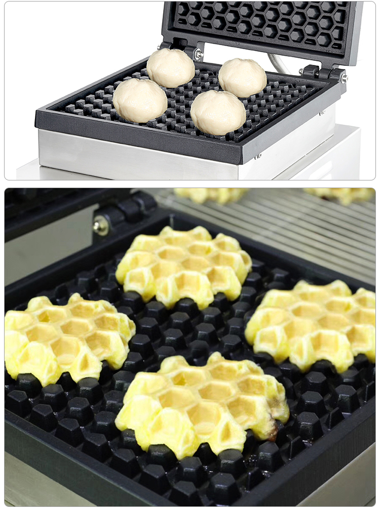 Electric Square Egg Waffle Maker for Baking Waffle Cake Bread at 0-250°C Temperature