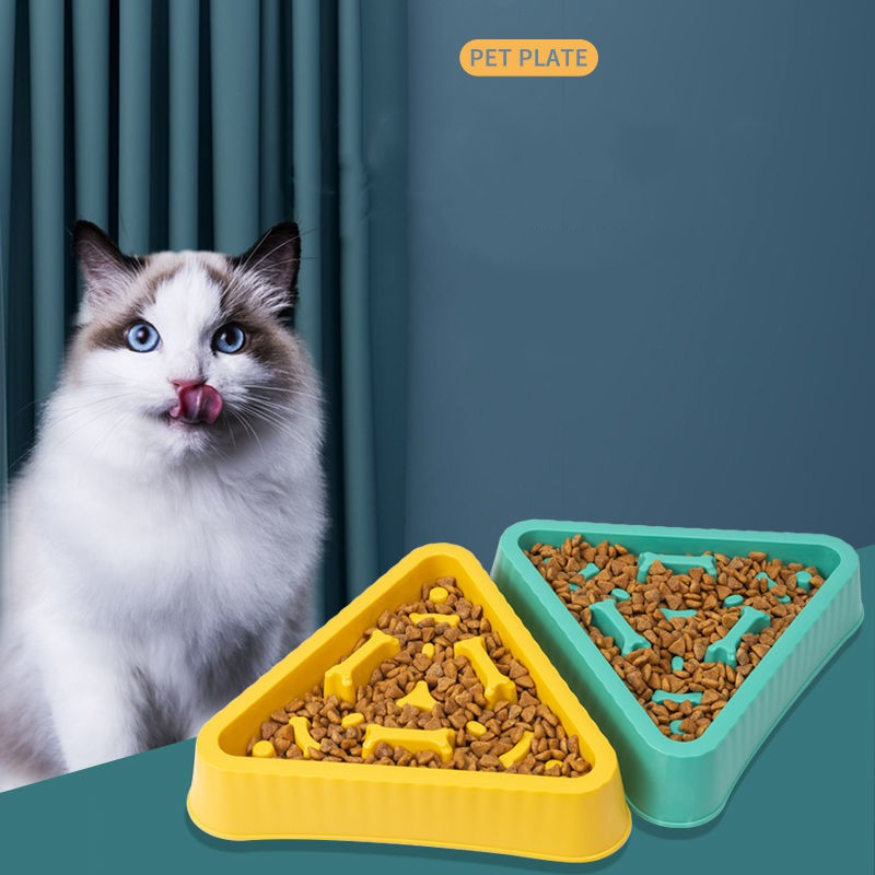 Silicone Single Slow Food Bowl Anti Choking For Teddy Golden Cat