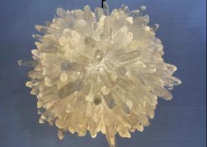 Wholesale Brazil imported pure natural crystal stone lamp chandelier bedroom living room restaurant lamp simple American crystal lamp from china suppliers