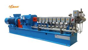 Wholesale PA66 / PA6 Double Screw Extruder Machine For 30 % Glass Fiber Reinforced Flame Retardant from china suppliers